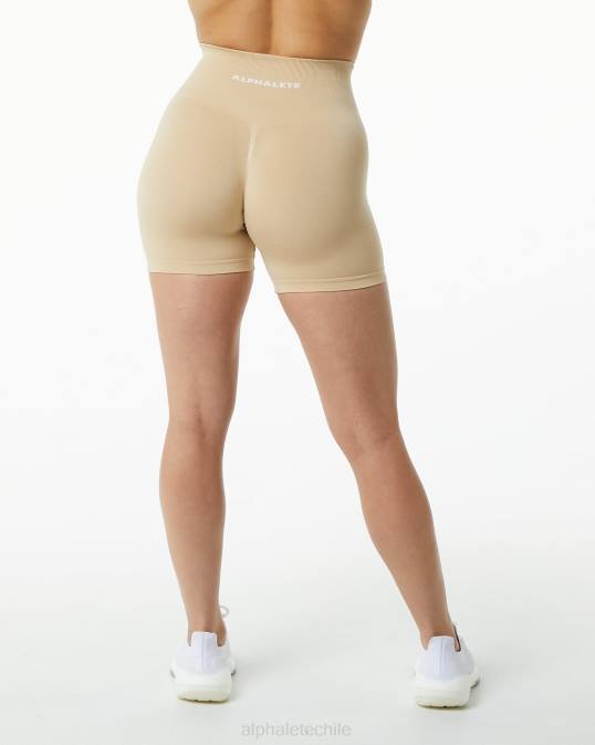amplificar corto 4.5" mujer Alphalete 08R8349 ropa marrón avellana