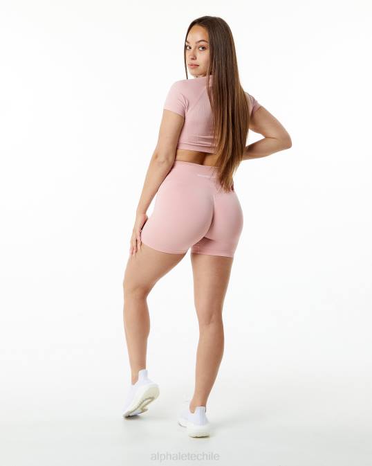 amplificar corto 4.5" mujer Alphalete 08R8350 ropa flor rosa