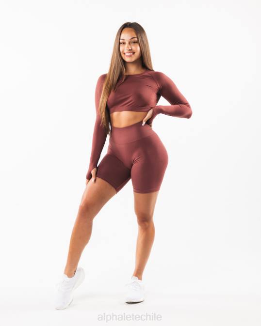 amplificar corto 6.5" mujer Alphalete 08R8354 ropa otoño rojo