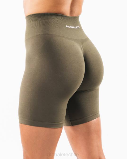 amplificar corto 6.5" mujer Alphalete 08R8356 ropa roble verde
