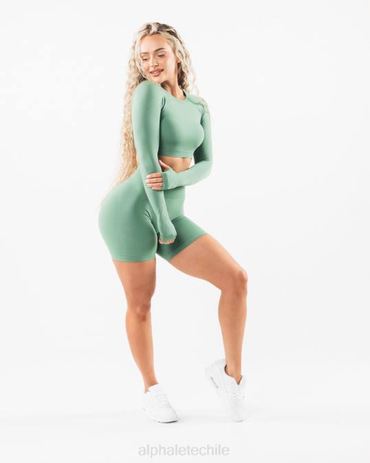 amplificar corto 6.5" mujer Alphalete 08R8359 ropa Jade verde