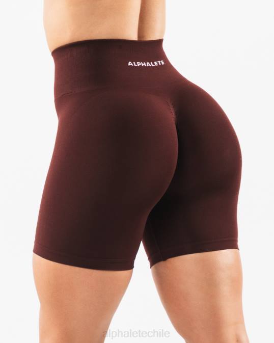 amplificar corto 6.5" mujer Alphalete 08R8362 ropa sangría roja