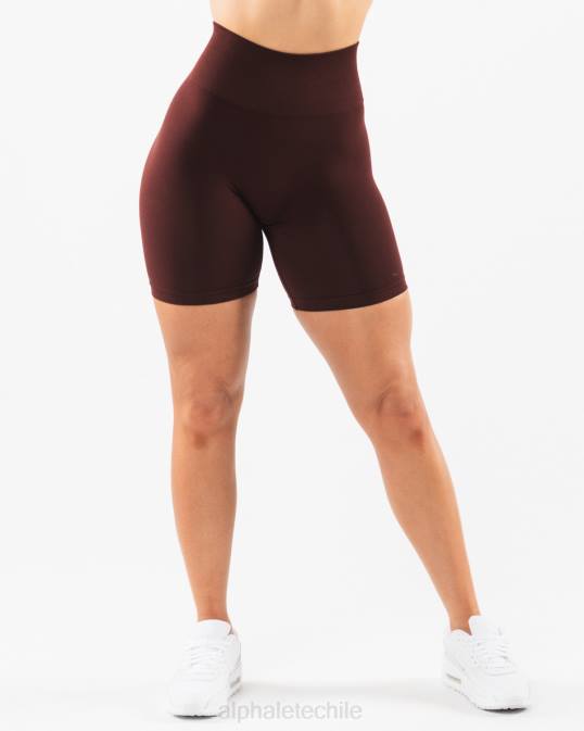 amplificar corto 6.5" mujer Alphalete 08R8362 ropa sangría roja