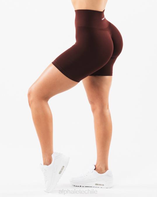 amplificar corto 6.5" mujer Alphalete 08R8362 ropa sangría roja