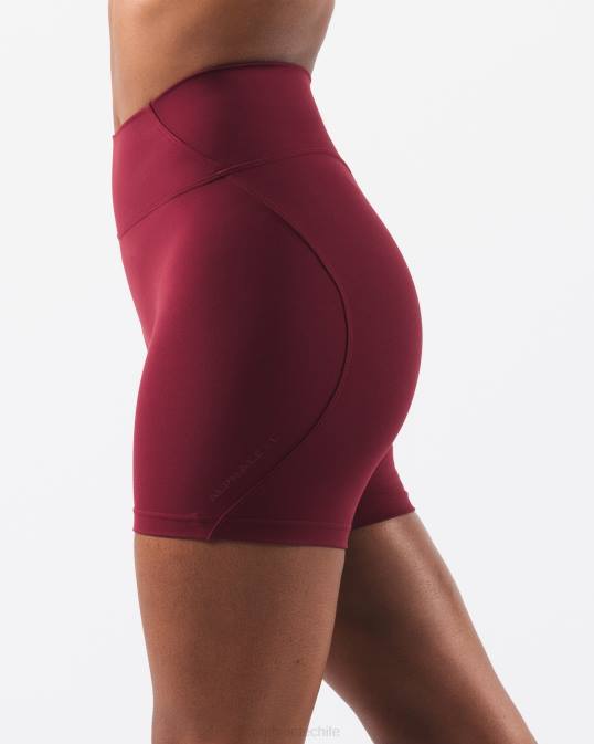 aura corta 5" mujer Alphalete 08R8298 ropa grulla roja