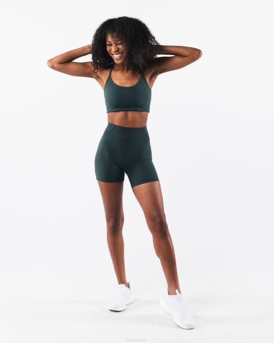 aura corta 5" mujer Alphalete 08R8299 ropa verde ciprés
