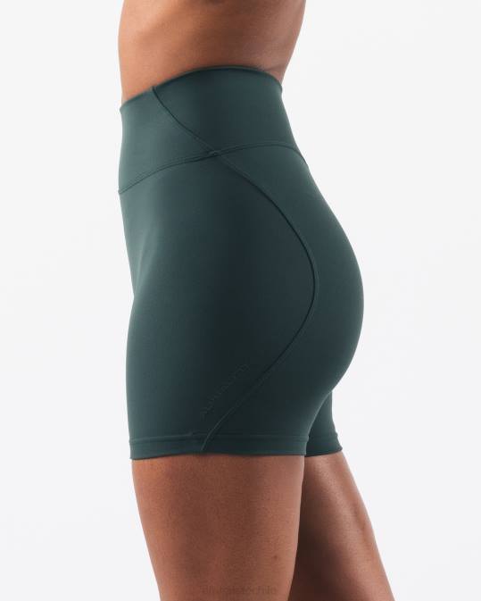 aura corta 5" mujer Alphalete 08R8299 ropa verde ciprés