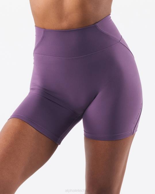 aura corta 5" mujer Alphalete 08R8300 ropa aster morado