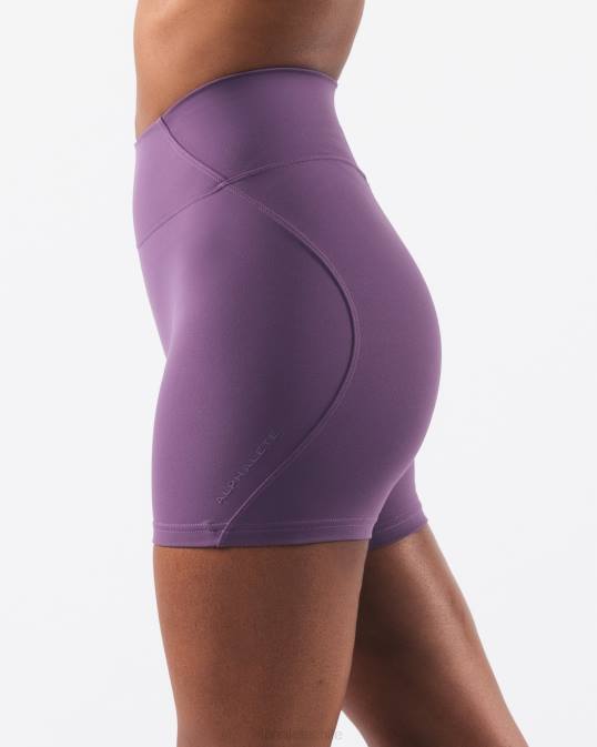aura corta 5" mujer Alphalete 08R8300 ropa aster morado