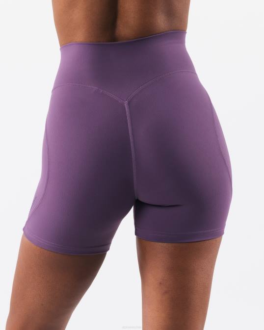 aura corta 5" mujer Alphalete 08R8300 ropa aster morado