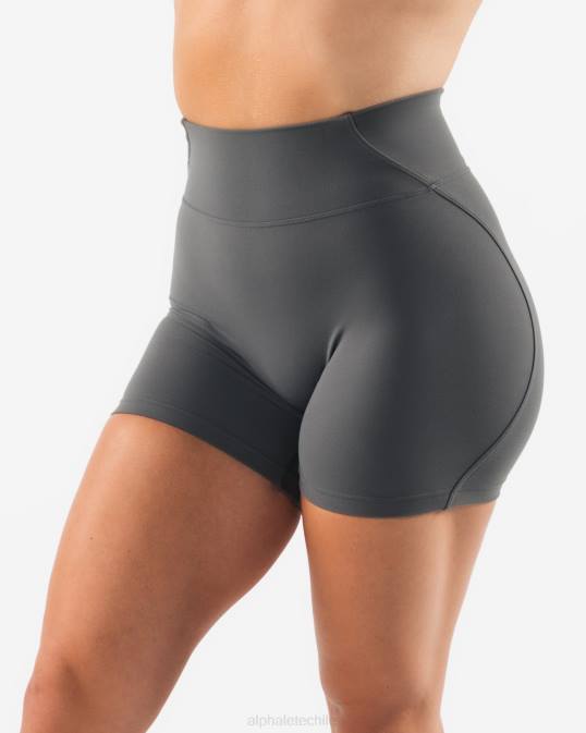 aura corta 5" mujer Alphalete 08R8309 ropa gris peltre