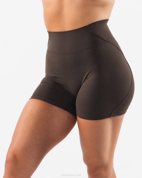 aura corta 5" mujer Alphalete 08R8310 ropa marrón cachemira