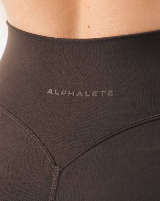 aura corta 5" mujer Alphalete 08R8310 ropa marrón cachemira