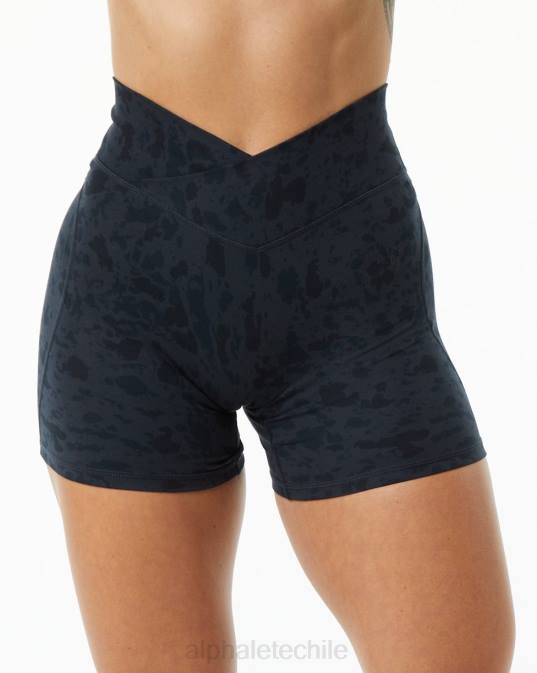potencia de superficie corta 5" mujer Alphalete 08R8368 ropa estampado de guijarros negro