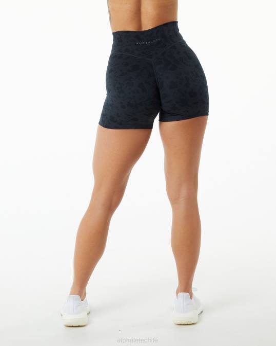 potencia de superficie corta 5" mujer Alphalete 08R8368 ropa estampado de guijarros negro