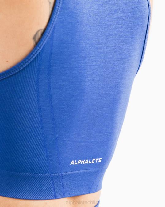 tanque de cultivo de estratos mujer Alphalete 08R8168 ropa azul zafiro