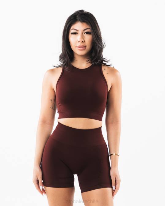 tanque de cultivo de estratos mujer Alphalete 08R8169 ropa sangría roja
