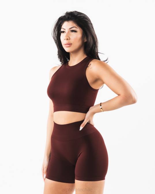 tanque de cultivo de estratos mujer Alphalete 08R8169 ropa sangría roja