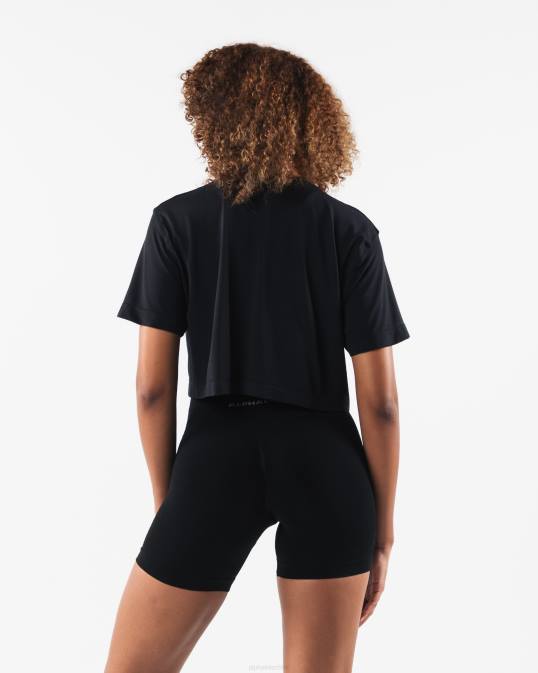 cabeza de lobo airtech ss crop mujer Alphalete 08R8211 ropa negro