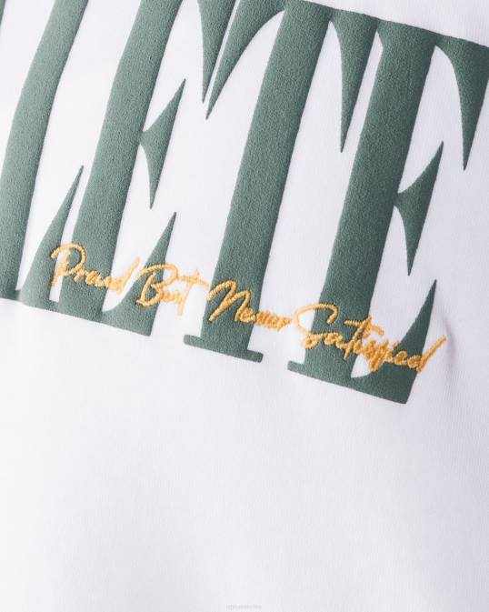 camiseta corta de la república mujer Alphalete 08R8193 ropa blanco