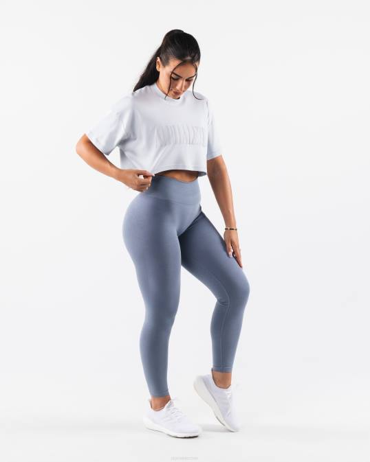 camiseta corta de la república mujer Alphalete 08R8194 ropa azul halógeno