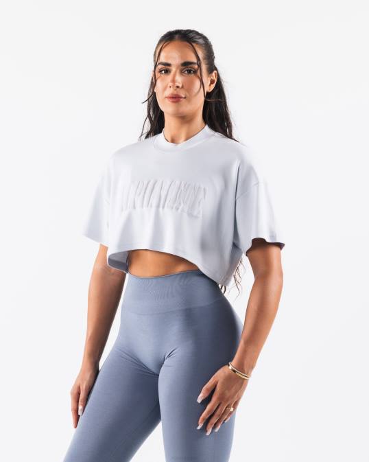 camiseta corta de la república mujer Alphalete 08R8194 ropa azul halógeno