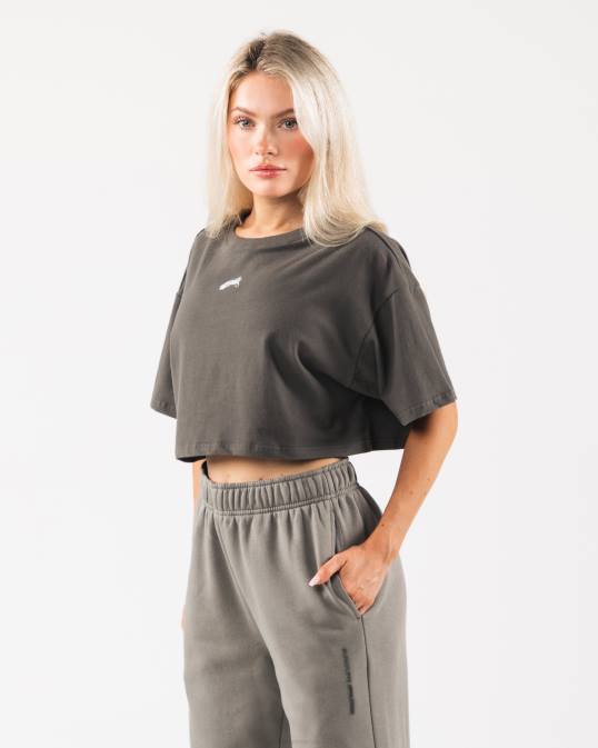 cultivo de origen mujer Alphalete 08R8191 ropa marrón peltre