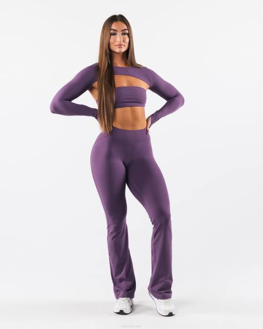 aura encogiéndose de hombros mujer Alphalete 08R8242 ropa aster morado
