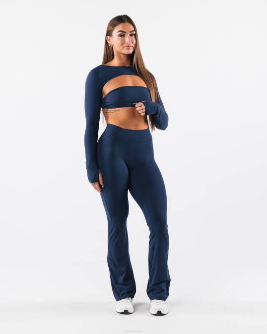 aura encogiéndose de hombros mujer Alphalete 08R8243 ropa azul tinta