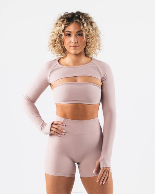 aura encogiéndose de hombros mujer Alphalete 08R8247 ropa marrón porcelana