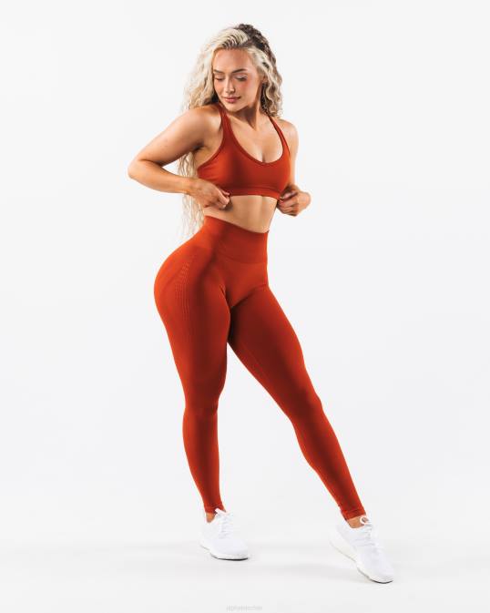 amplificar el contorno legging mujer Alphalete 08R8372 ropa Times Square rojo
