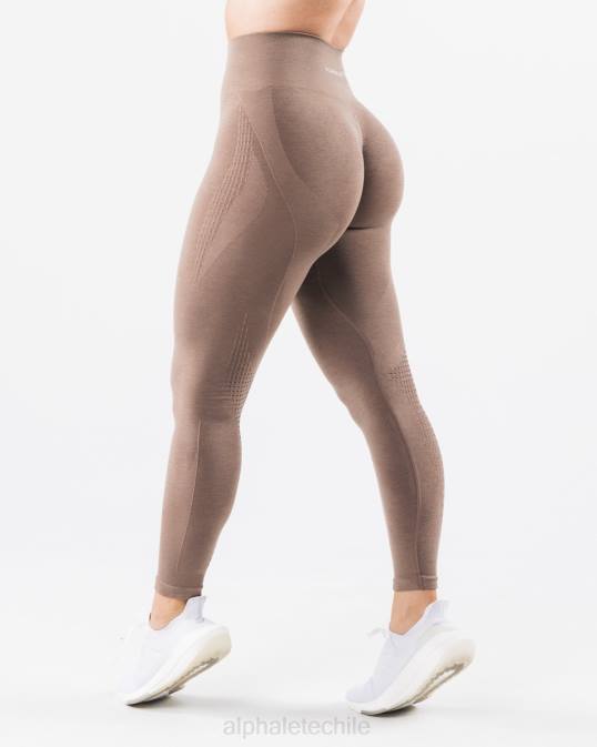 amplificar el contorno legging mujer Alphalete 08R8403 ropa marrón arena