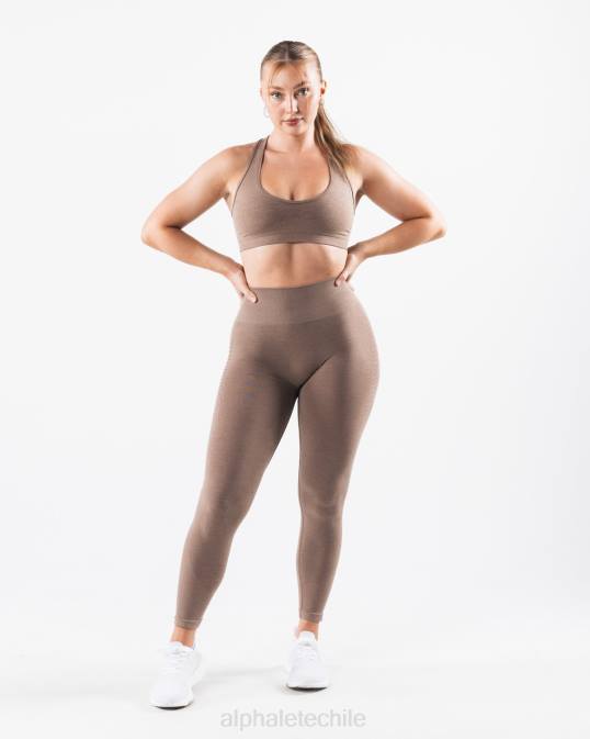 amplificar el contorno legging mujer Alphalete 08R8403 ropa marrón arena