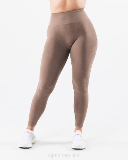 amplificar el contorno legging mujer Alphalete 08R8403 ropa marrón arena