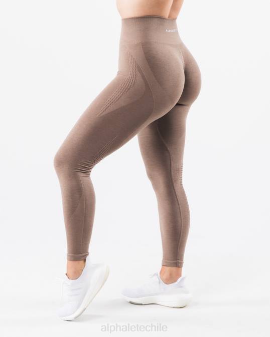 amplificar el contorno legging mujer Alphalete 08R8403 ropa marrón arena
