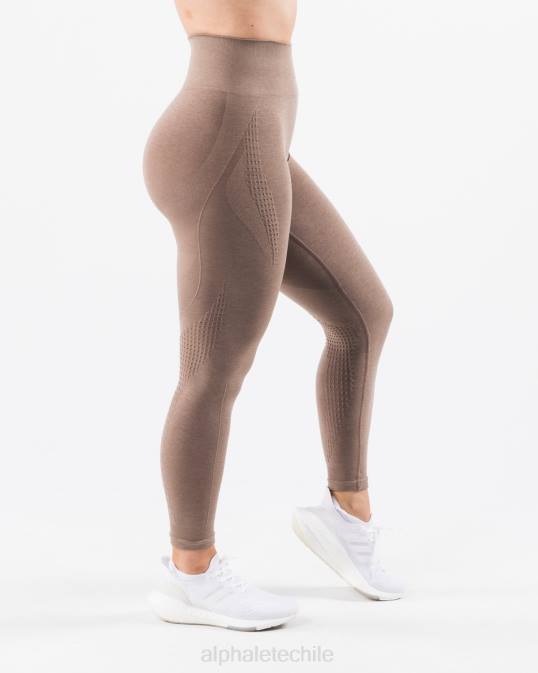 amplificar el contorno legging mujer Alphalete 08R8403 ropa marrón arena