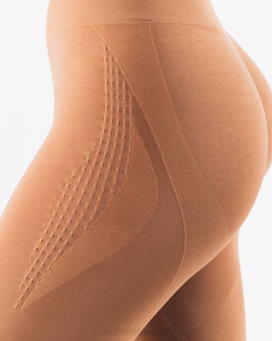 amplificar el contorno legging mujer Alphalete 08R8404 ropa marrón arcilla