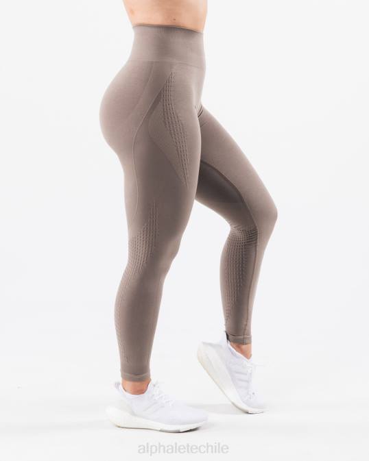 amplificar el contorno legging mujer Alphalete 08R8405 ropa marrón moca