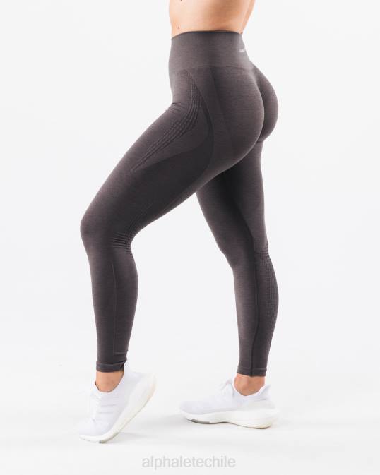 amplificar el contorno legging mujer Alphalete 08R8406 ropa gris peltre