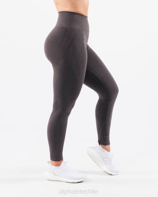 amplificar el contorno legging mujer Alphalete 08R8406 ropa gris peltre
