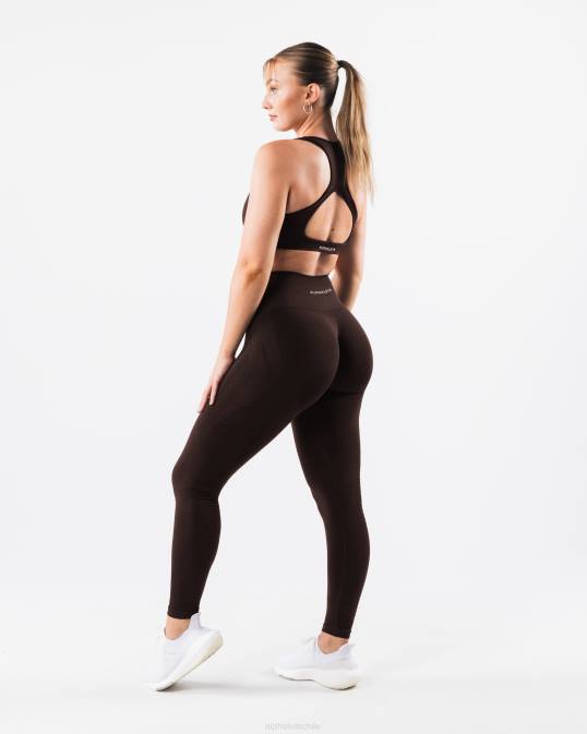 amplificar el contorno legging mujer Alphalete 08R8407 ropa marrón cachemira