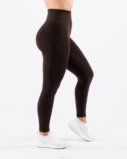 amplificar el contorno legging mujer Alphalete 08R8407 ropa marrón cachemira