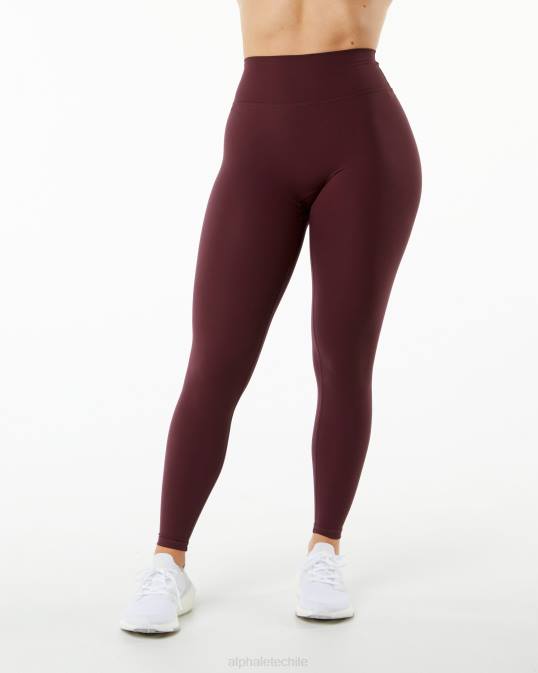legging maravilla alphalux 27" mujer Alphalete 08R8418 ropa rojo cereza negro