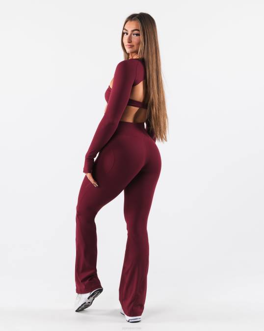 pantalón acampanado aura alto mujer Alphalete 08R8377 ropa grulla roja