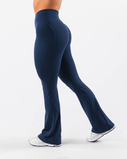 pantalón acampanado aura alto mujer Alphalete 08R8386 ropa azul tinta