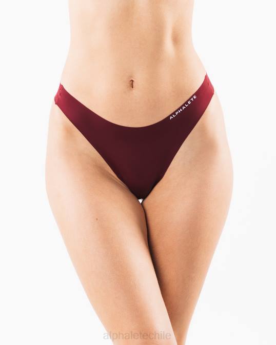 tanga sin costuras, paquete de 3 mujer Alphalete 08R8466 ropa lila/sangría/verde jade