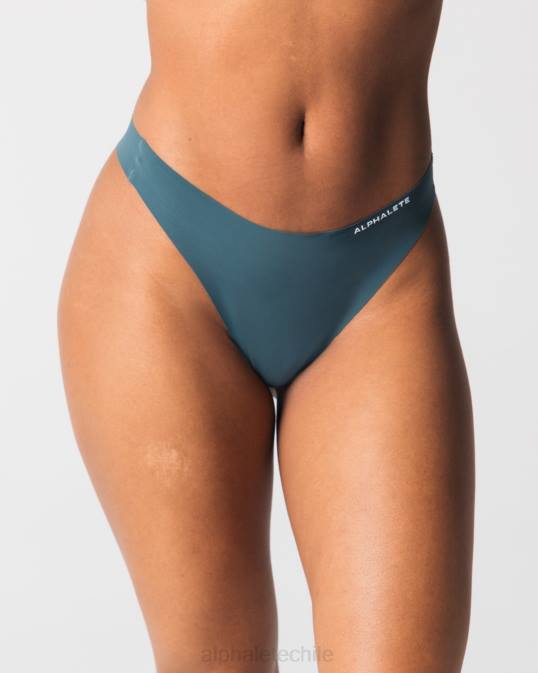 tanga sin costuras, paquete de 3 mujer Alphalete 08R8467 ropa gris medio/azul marino/negro
