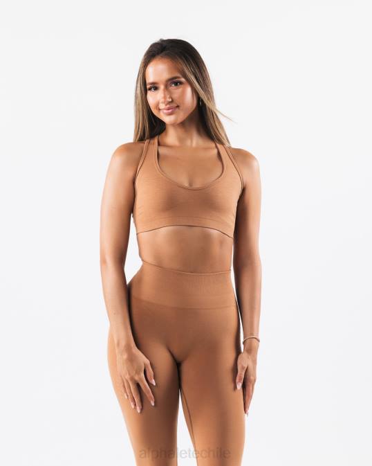 amplificar el contorno del sujetador mujer Alphalete 08R862 ropa marrón arcilla