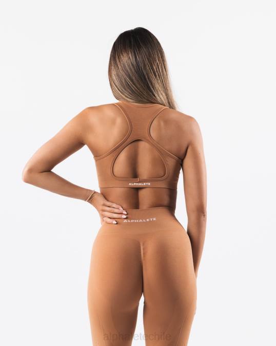 amplificar el contorno del sujetador mujer Alphalete 08R862 ropa marrón arcilla