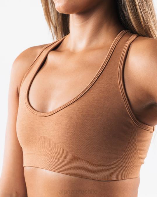 amplificar el contorno del sujetador mujer Alphalete 08R862 ropa marrón arcilla